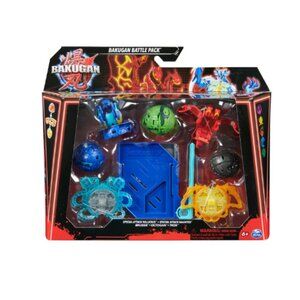 Bakugan Battle 5-Pack Spinning Action Figures, Special Attack Nillious, Mantid,